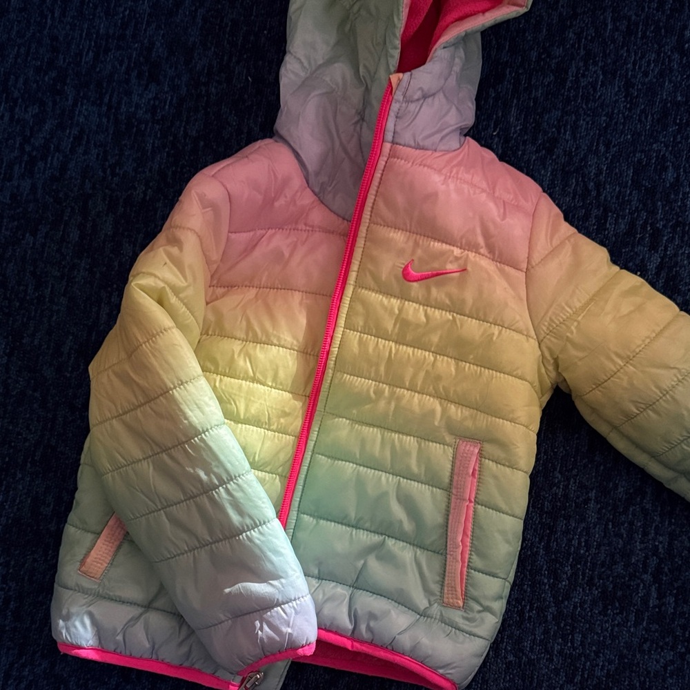 Nike rainbow puffer
